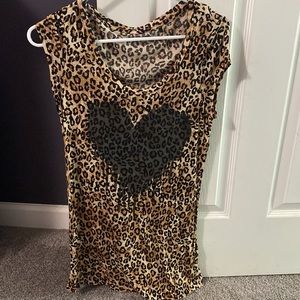 Guess leopard shirt